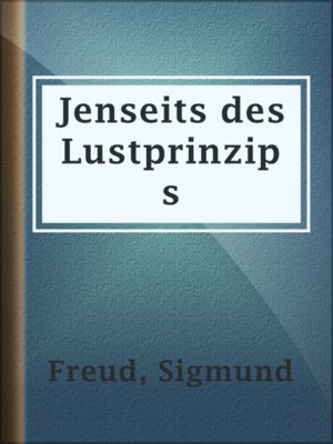 cover image of Jenseits des Lustprinzips